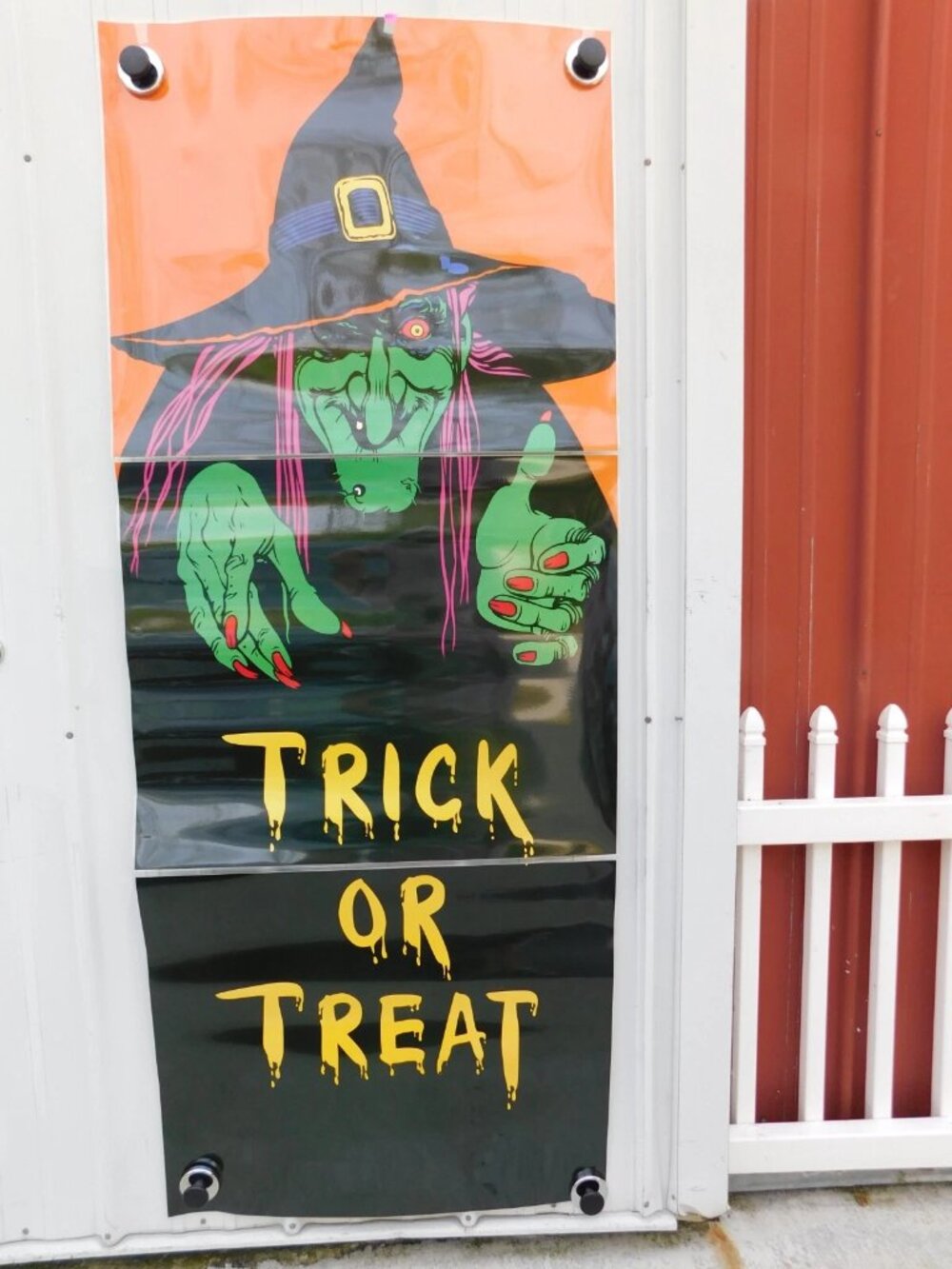 Holiday Doors HALLOWEEN Waterproof Door Cover Wicked Witch ! NEW